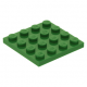 LEGO lapos elem 4x4, zöld (3031)